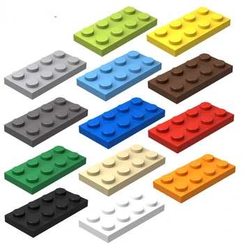MOC 3020 Събира частици, аксесоари, компоненти, обикновена дъска 2x4, 60 бр. тухли, цветни строителни блокчета, развивающий играчка град