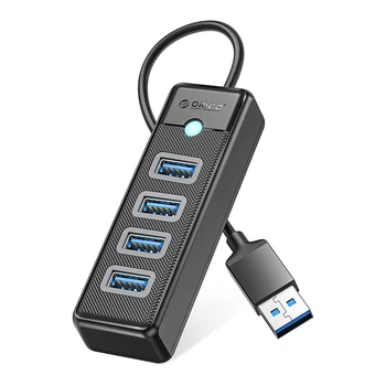 ORICO 1 бр. на 4-Портов хъб USB 3.0 С няколко USB порта, Удължител за пренос на данни, Съвместим с Mac OS 10.X И по-висока