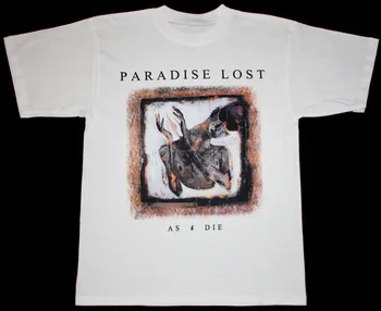 PARADISE LOST 92 AS I DIE Тениска Памучен Бял мъжки с къс ръкав от S до 5XL HC2168
