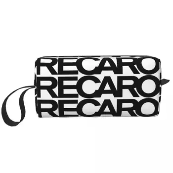 Recaros Logo Голяма Косметичка За Грим Beauty Bag Пътни Козметични Чанти Чанта За Съхранение за Жени