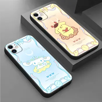 Sanrio изискан красив Калъф За Телефон iPhone 7 6s 11 Pro 13 12 Mini XR XS X 15 Pro Max SE 14 8 Plus Луксозен Броня от Мек Материал TPU