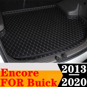 Sinjayer Подложка За Багажника На Колата Влагозащитен Автоматичен Заден Багажника Подложка За Багаж Килим Високи Странични Карго Подложка Е Подходяща За Buick Encore 2013 2014-2020