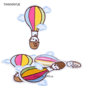 TIANXINYUE 10 бр./лот балон, облак ивици икони за дрехи желязна бродирана нашивка апликация желязо шият Сам шевни аксесоар
