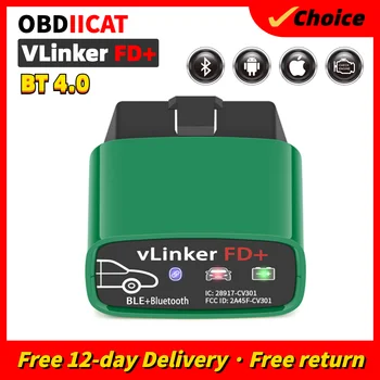 Vgate vLinker FD ELM327 FORScan За Ford wifi и Bluetooth 4.0 за IOS ELM 327 OBD2 Авто Диагностика Автоматично инструмент OBD 2 Скенер J2534