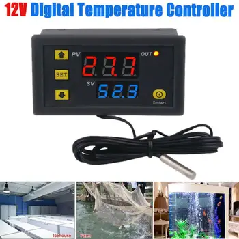 W3230 Дигитален температурен Регулатор 12V 24V AC110-220V 20A Led Дисплей Регулатор на Термостата с Уред за Управление на Топло/Охлаждане