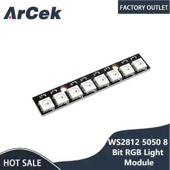 WS2812 5050 8-Битов RGB Светлинен модул 8-Канален WS2812 5050 RGB Led Светлини Вградени Пълноцветен Такса развитие