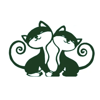 WSND Cats Щанци за рязане на метални Шаблони за Scrapbooking Щанцоване за релеф картички САМ Шаблон за Фотоалбума Украса форма