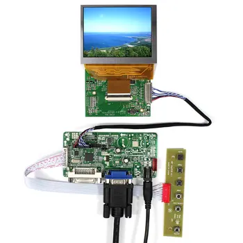 А контролер DVI VGA LCD RT2281 + Такса LVDS Tcon С 3,5-инчов LCD екран 640X480 PD035VX2