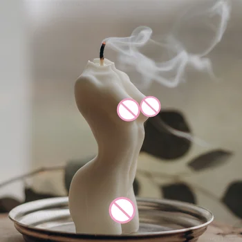 Абстрактна Силиконова форма за свещи на човешкото тяло 3D Мъжки Женска Форма от смола направи си САМ Пособия за производство на ароматни свещи за дома Форма за свещи