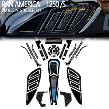 Аксесоари за мотоциклети 3D Гел стикер от епоксидна смола Комплект за защита на резервоара за Harley Davidson Pan America 1250 2020-2023