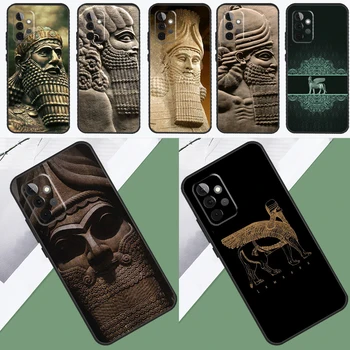 Ассирийский Ламассу Калъф за мобилен телефон с всяка една Бик Samsung Galaxy A34 A54 A14 A51 A71 A12 A22 A32 A52 A72 A13 A33 а a53 A73