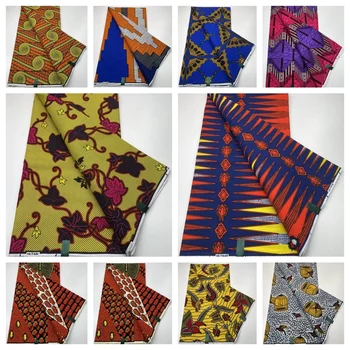Африканска оригинална тъкан от този восък, 100% Памук, Нова тъкан с восъчен принтом на Анкара за булчински рокли, Батик в Нигерия восък стил, Pagne Soft