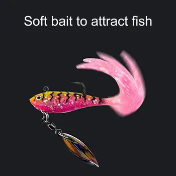 Бионическая мека стръв, полезна 3D-имитация на риба очи, ярка цветна стръв за морски риболов, стръв Bucktail за риболов на открито