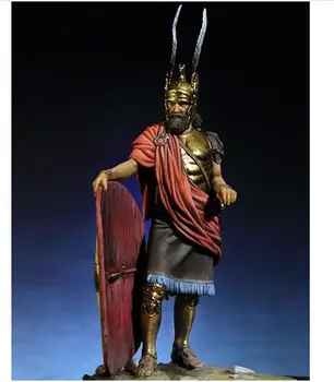 В разглобено формата на 1/18 90 мм Древен героична трасийский воин, фигурка от смола, миниатюрни модела комплекти, Неокрашенный