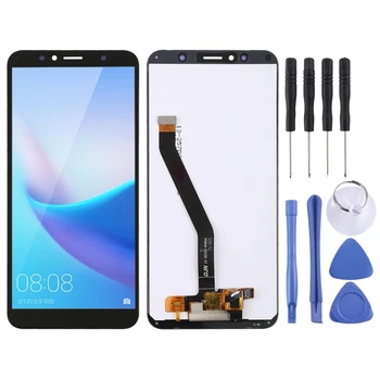 Висококачествен LCD и цифров преобразувател в Пълно сглобяване на Huawei Enjoy 8e / Y6 (2018)
