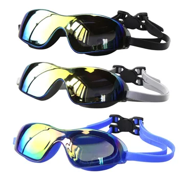 Водоустойчив плувни очила с покритие покритие на Външните HD Фарове за Очила за гмуркане Регулируеми Ластични Плувни принадлежности За плуване