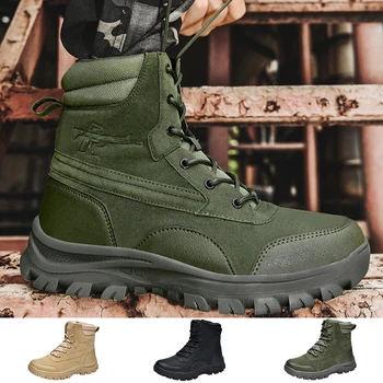Военни обувки за Мъже 2023, Улични Ботильоны, Dr. Обувки, Мъжки Работа Защитни Обувки, Мъжки Тактически Обувки, Планински Туризъм Обувки