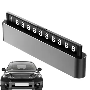 Временен паркинг регистрационен номер от алуминиева сплав, универсален ротационен автомобилен регистрационен номер, знак за паркиране в Carstyling Автоаксесоари