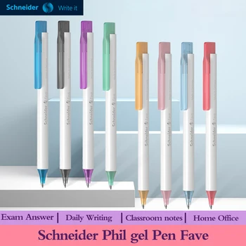 Гел химикалка Schneider Fave Студентски спешна медицинска техника изпит, Специална бързосъхнеща Натиснете дръжката Може да се Замени G2 Зареждане Black Carbon Pen 0,5 мм Ученически Пособия