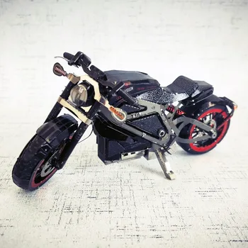 Готино Електрически мотоциклет 3d Метален пъзел колекция от модели за монтаж на Мотоциклет колесници САМ Лазерно Рязане на Пъзела Играчки, Подаръци за възрастни