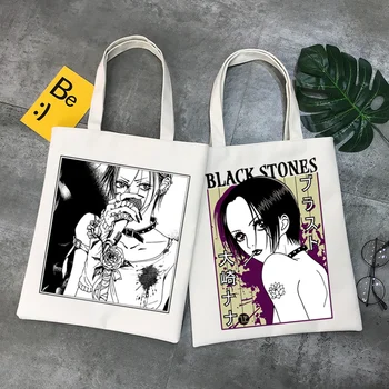 Дамски парусиновая чанта от аниме Nana до osaki, чанти от манга Komatsu Nana, чанти през рамо, ежедневни чанти за момичета с черни камъни, чанти за пазаруване