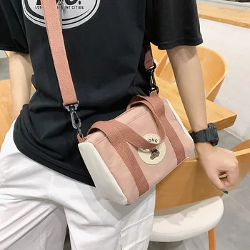 Дамски холщовые чанти Weysfor, мини-студентска чанта за мобилен телефон, лесна малка чанта през рамо, ежедневни дамски чанта с капак на рамото