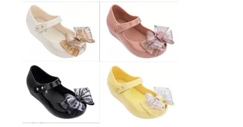 Детски обувки Melissa момичета с бантиком и рибено уста Детска корейската версия на обувки принцеса Детски сандали желейные