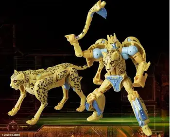 Деформационная играчка Звяр Война Супер Жълта Пантера Войн D Клас Пантера Трансформация Робот Играчка