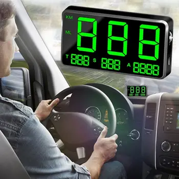 Дисплей Led дисплей голям шрифтове Дигитален аларма скорост Дисплей височина Проектор Автомобилен GPS за измерване на Скоростта на Автомобилния Централен дисплей