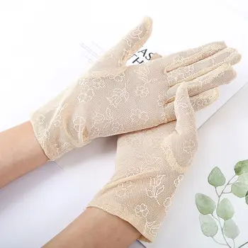 Дишащи слънчеви ръкавици за шофиране с защита от uv, дамски ръкавици, ръкавици за карате, Ръкавици без пръсти