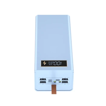 Домашно калъф за Power Bank с бързо зареждане 22,5 W, безжична зареждане 15 W, кутия за притежателя на батерията 24x18650, цифров дисплей