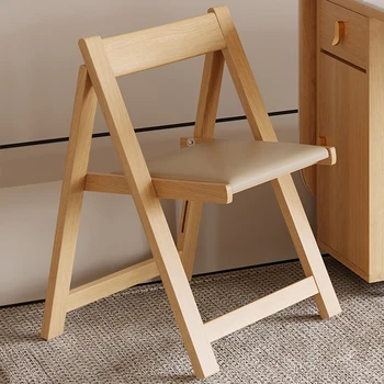 Ергономични дървени столове за всекидневна, кухня, модерен дизайнерски столове за отдих, Външни Преносими аксесоари за интериора, мебели за спалня