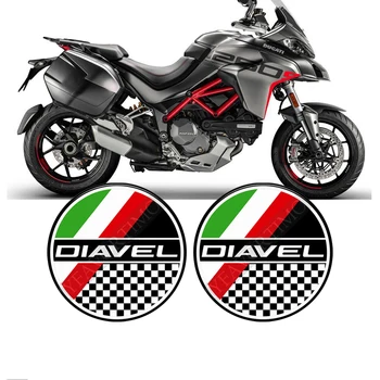 Етикети на мотоциклет Тампон на резервоар за Ducati Diavel 1260S V2, V4 Протектор Емблема обтекател, лого, крило, на предното стъкло, цевья
