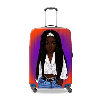 Жена калъф за багаж по поръчка с лого, прахоустойчив, водоустойчив калъф за пътищата куфара от ликра за 18-32-инчов количка за момичета