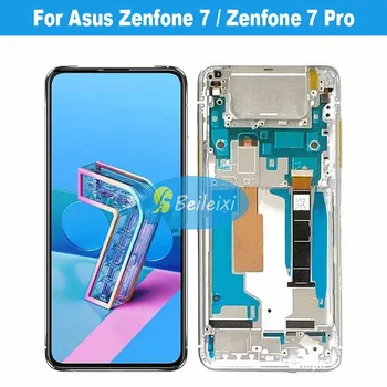 За Asus Zenfone 7 ZS670KS I002D LCD Сензорен дисплей и Цифров Преобразувател В Събирането На Asus Zenfone 7 Pro ZS671KS