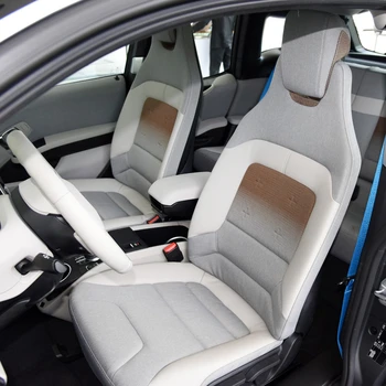 За BMW i3 2013 2014 2015 2016 2017 2018 2019 2020 2021 2022 Пълен комплект, изработена по поръчка от изкуствена кожа, Покривала за автомобилни седалки, Аксесоари