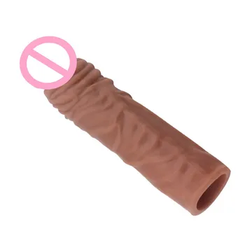 За многократна употреба презервативи за уголемяване на пениса, Секс играчки за мъже, вибратор, удължител, сервоусилвател на забавяне секс, реалистичен презерватив, интимни продукти