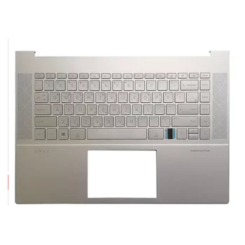 Замяна на клавиатурата сребрист цвят за HP ENVY 15-ЕП TPN-Q237 с пръстов отпечатък и задни C черупка