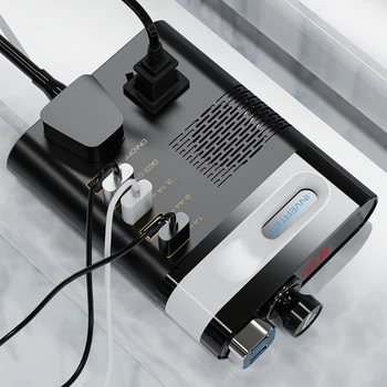 Зареждане чрез USB за Инвертор Dc от 12/24 до 220 В Автомобилен Преобразувател на Мощност Запалката Директен доставка