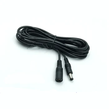 Захранващ кабел dc 5,5*2,1 мм 18awg Кабел-адаптер от мъжете за една жена 1 m 2 m, 3 m, 5 m 10 m 20 m 30 Камера за Наблюдение Led кабел за зареждане захранващ Кабел D4