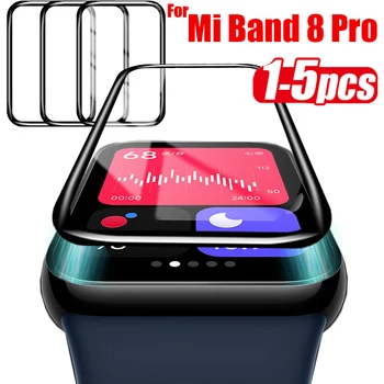 Защитно Фолио за Умни часа Xiaomi Mi Band 8 7Pro, Защитни Фолиа за екрана с 3D Извит Ръб, Защита с пълно покритие за Miband 8 Pro