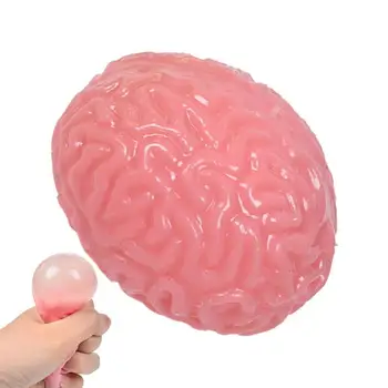 Играчка за облекчаване на стреса с мозъка, играчки за облекчаване на стреса с добра устойчивост, мека играчка за Хелоуин, реалистична фалшива играчка за компресия на мозъка на Хелоуин