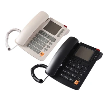Кабелен Телефонен маса Стационарен Телефон, Настолен Домашен Телефон Възрастните Абонатите P9JB