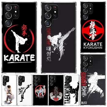 Калъф Oyama Kyokushin Karate За Samsung Galaxy S22 S23 Ultra S21 Plus S20 FE S10 Lite Калъф За телефон S10E S8 S9 + S7 Edge Print Coq
