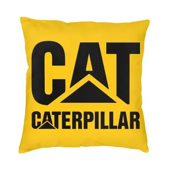 Калъфка за възглавница с логото и символ на КОТКА Caterpillars 40x40 см, начало декор, калъфка с 3D принтом за всекидневната, двустранен