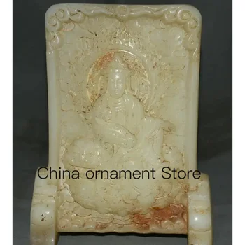 Китайското Старо нефритовое седалка Лъв Клан-ин, на Екрана на Богинята Бебу