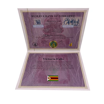 Колекция от Ветрила За Книжни Пари С Големи Банкнотите, Зимбабве В Контейнери Без опаковка