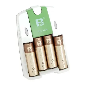 Комплект акумулаторна батерия тип АА FB-18 | акумулаторна никел-металлогидридная батерия тип АА 2600мА * 4 + четырехслотовое зарядно устройство