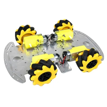 Комплект за кола Smart Robot Четырехколесный Smart Mecanum Wheel Единния шасито на автомобила от алуминиева сплав САМ Kit Assembly Автомобилни части