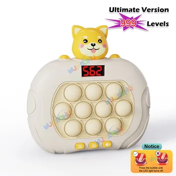 Крайната версия 999 нива, игрална конзола със led дисплей за възрастни и деца, играчки-неспокойни, Коледен подарък